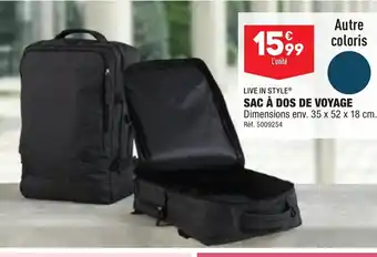 ALDI Sac a dos de voyage offre