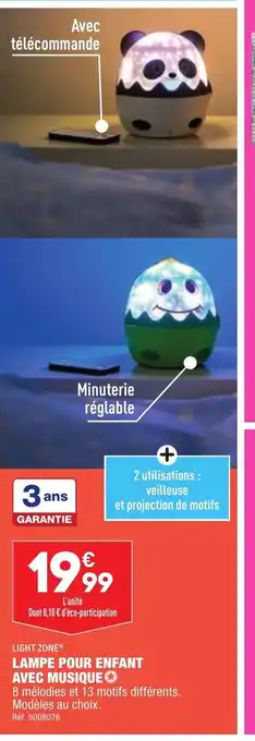 ALDI Lampe pour enfant avec musique offre