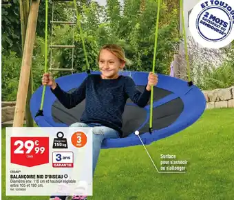 ALDI Balançoire nid d'oiseau offre