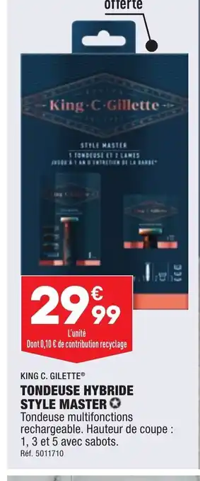 ALDI Tondeuse hybride style master offre
