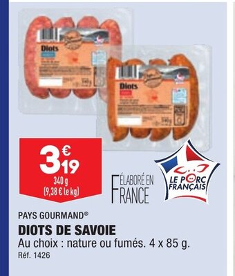 ALDI Diots de savoie offre