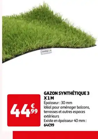 Auchan Gazon synthetique 3 offre