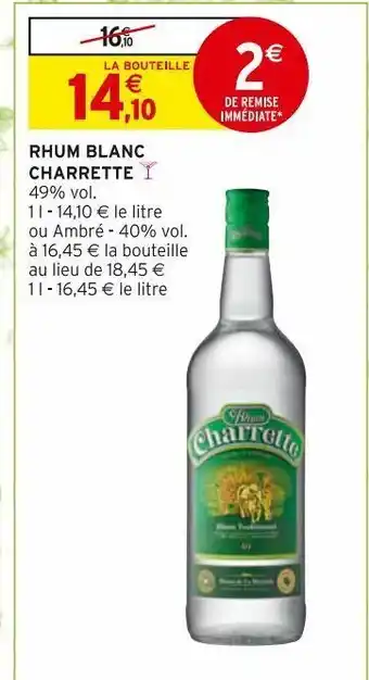 Rhum blanc charrette