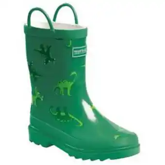 Promo Bottes de pluie enfant vert jade chez Decathlon