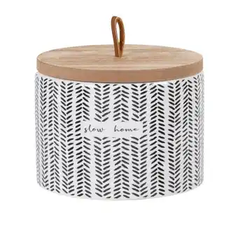 Bougie parfumée en céramique blanche à motifs noirs, 200g