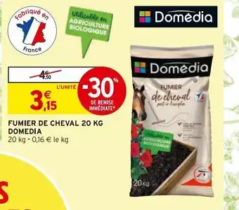 Intermarché Hyper Fumier de cheval 20kg domedia offre