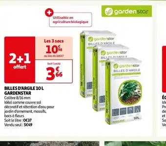 Auchan Billes d'argile 10L gardenstar offre