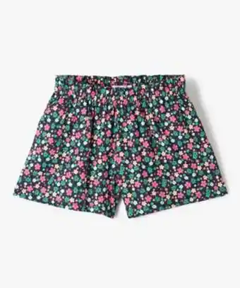 Gémo Short fille en maille imprimée à taille élastiquée offre