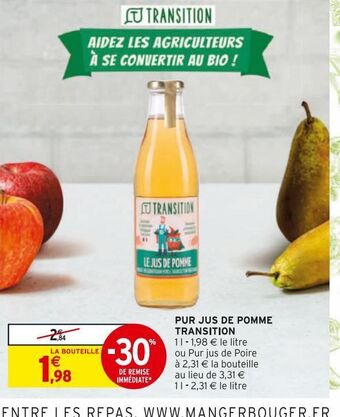 Pur jus de pomme transition