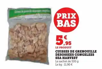 Cuisses de grenouille desossees congelees sea harvest