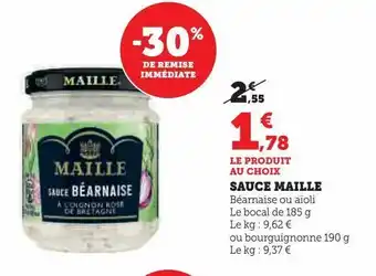 Hyper U Sauces maille offre