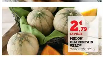 Melon charentais vert