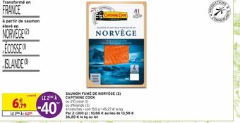 Intermarché Hyper Saumon fume de norvege capitaine cook offre