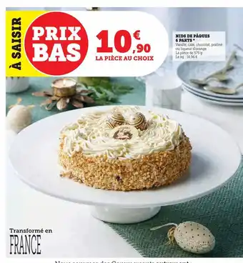Nids de pâques 6 parts