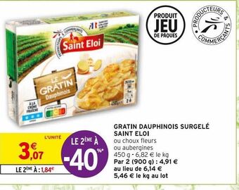 Intermarché Hyper Gratin dauphinois surgele saint eloi offre