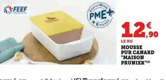 Hyper U Mousse pur canard maison prunier offre
