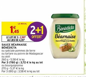 Intermarché Hyper Sauce bearnaise benedicta offre