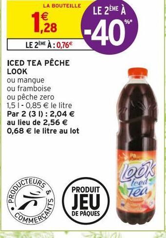 Intermarché Hyper Iced tea peche look offre