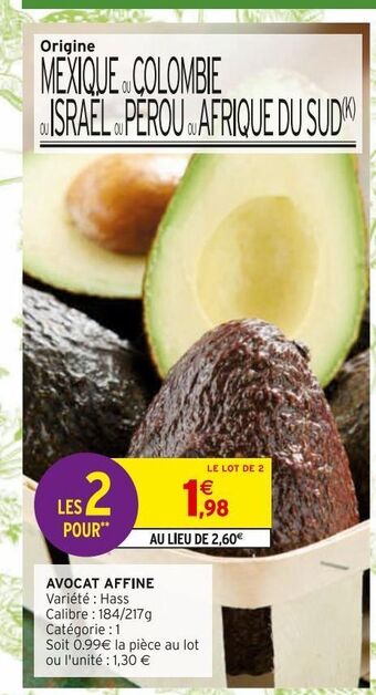 Intermarché Express Avocat affine offre
