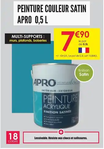 Peinture multi-supports murs, plafonds, boiseries apro 0,5 l