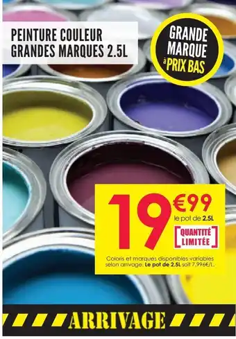 Décor Discount Peinture couleur grandes marques 2,5l offre