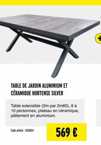 L'entrepôt du bricolage Table de jardin offre