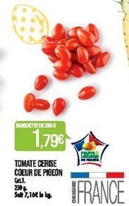 Match Tomate cerise coeur de pigeon offre