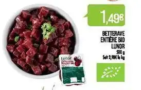 Match Betterave entiere bio lunor offre