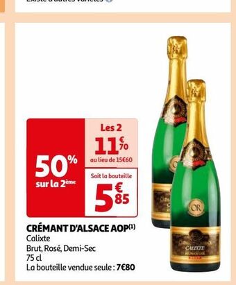 Auchan Supermarché Crémant d'alsace aop offre