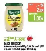 Match Sauce benedicta offre