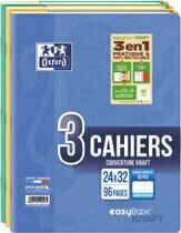 Super U LOT DE 3 CAHIERS EASYBOOK 24X32CM offre