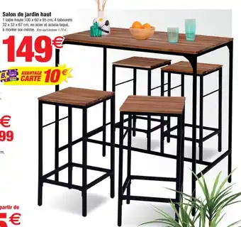 Bazarland Salon De Jardin Haut offre