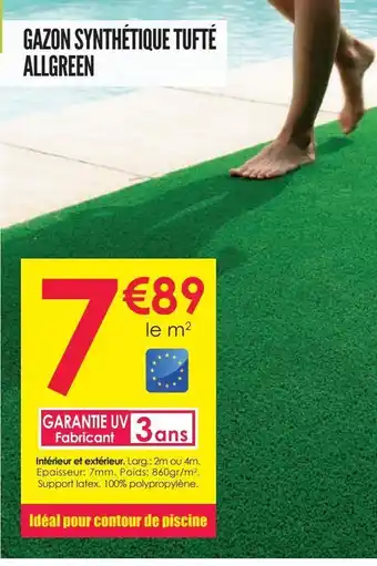 Décor Discount Gazon synthétique tufté allgreen offre