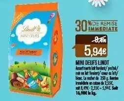 Match Mini oeufs lindt offre