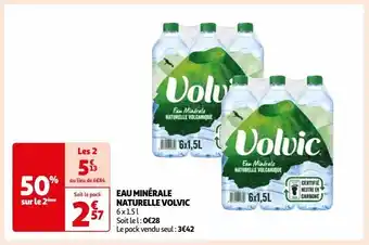 Auchan Supermarché Eau minérale naturelle volvic offre