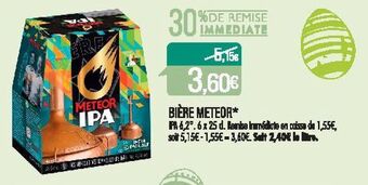 Match Biere meteor offre