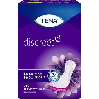 Auchan Supermarché Serviettes incontinence maxi night tena discreet offre