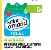 Match Eau minerale naturelle saint amand offre