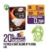 Match Filtres a cafe blanc n°4 cora offre