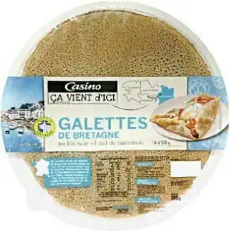 Casino Supermarchés Bon plan sur les Galettes de Bretagne au blé noir et sel de Guérande offre