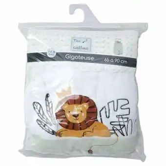 Stokomani Gigoteuse velours Lion 90 cm offre