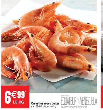 Cora x Carrefour Crevettes Roses Cuites offre
