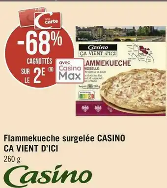 Bon plan sur la Flammekueche surgelée