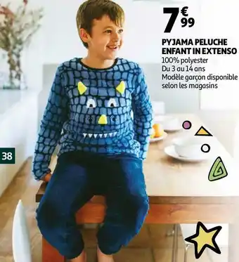 Auchan PYJAMA PELUCHE ENFANT offre