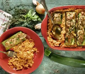 Courgettes farcies ou Tomates farcies