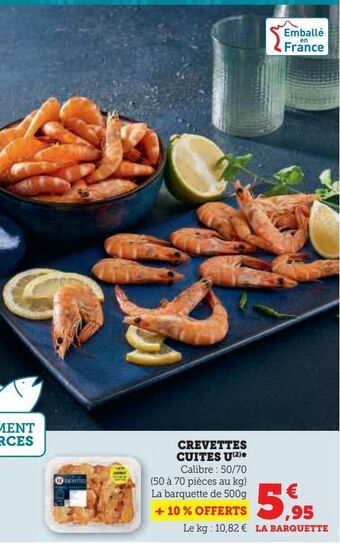 U Express Crevettes cuites u offre