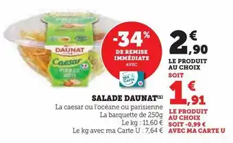 U Express Salade daunat offre
