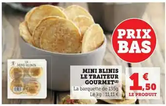 Mini blinis le traiteur gourmet