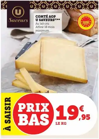 U Express Comté aop u saveurs offre