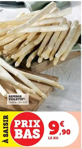U Express Asperge violette offre